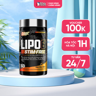 Hỗ Trợ Giảm Cân Đốt Mỡ Lipo 6 Black Stim-Free 60 Viên Chính Hãng