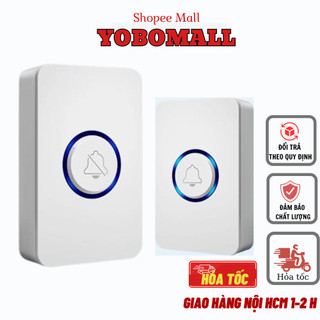 Chuông cửa không dây thông minh 36 nhạc chuông tín hiệu xuyên tường,chống nước phát xa 150 -300m bảo hành 1đổi1-Yobomall