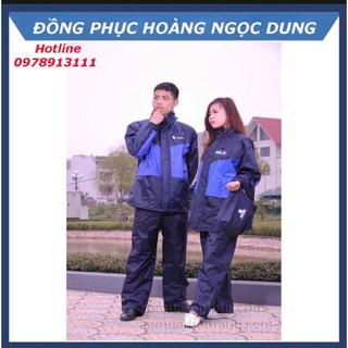 Áo mưa vải dù, bộ quần áo mưa vải dù, quần áo mưa nam nữ giá rẻ