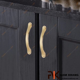 Tay nắm cửa tủ mạ vàng phong cách châu âu NK036 (Màu Vàng)