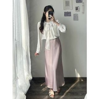 CHÂN VÁY LỤA ĐUÔI CÁ HÀNG ORDER