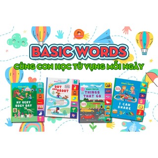 Sách: combo 4 cuốn basic words - hơn 150 từ và cụm từ thường ngày