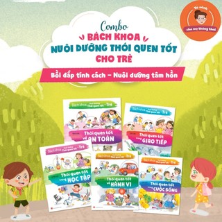 Sách: Combo Bách Khoa Nuôi Dưỡng Thói Quen Tốt Cho Trẻ ( Trọn Bộ 5 Cuốn)