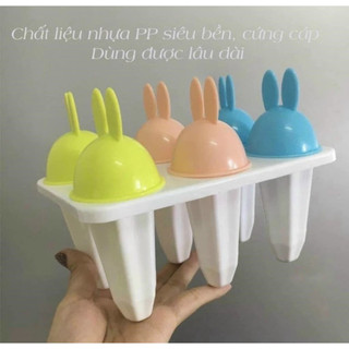 Khay làm kem tai thỏ 4 que, 6 que Việt Nhật cao cấp