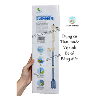 Máy bơm hút phân hồ cá vừa điện vừa pin as 615b jeneca dài 58 đến 95cm