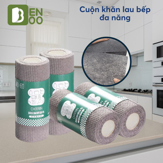 Cuộn Khăn Lau Bếp Than Tre Siêu Dai, Thấm Dầu Mỡ Có Thể Tái Sử Dụng Nhiều Lần