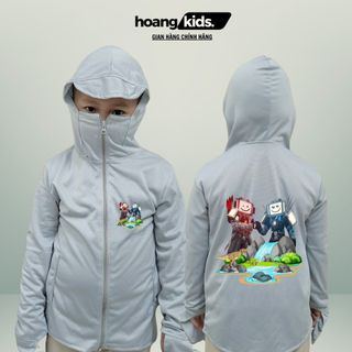 Áo khoác nắng in hình Titan TVMan Skibidi cho bé Hoangkids chất thông hơi cho trẻ em từ 15kg-40kg