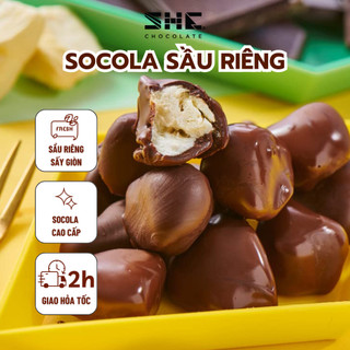 Socola Sầu Riêng tiramisu thơm ngon lạ miệng 60g - 300g SHE Chocolate ăn là nghiện