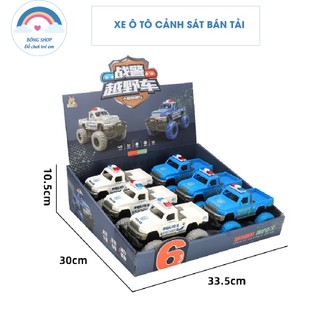 Xe bán tải cảnh sát chạy đà hàng đẹp - xe ô tô đồ chơi cho bé