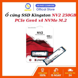 Ổ cứng SSD Kingston NV2 250GB/500GB/1TB /NVMe PCIe Gen 4.0 x 4 - Chính hãng BH 36 tháng