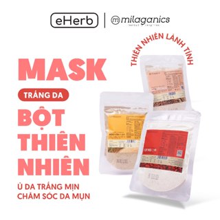 Bột đắp mặt nạ thiên nhiên trắng da, ngừa mụn MILAGANICS 100g (túi zip)