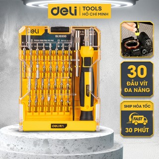 Bộ Tua Vít Đa Năng 30 Đầu Vít Chính Hãng DELI - Sửa Chữa Điện Thoại Máy Tính Và Đồ Điện Tử