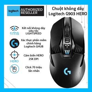 Chuột không dây Logitech G903 Hero - Bảo hành 12 tháng