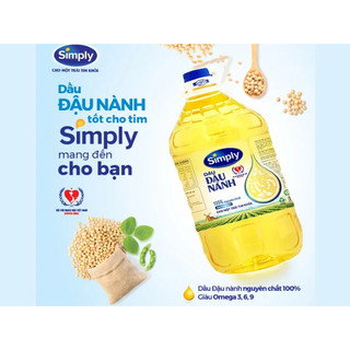  Dầu ăn Simply đậu nành can 5L 