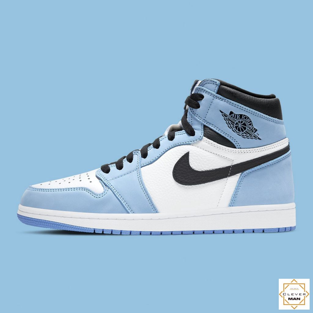 Giày Thể Thao Air Jordan 1 High University Blue Xanh Dương Trắng Cao Cổ