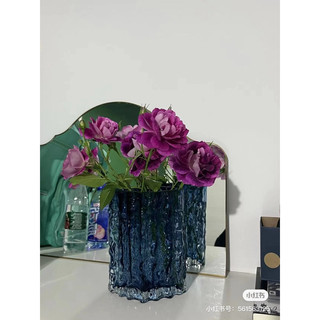 Bình Cắm Hoa Thủy Tinh Họa Tiết Vân Đá Phong Cách Bắc Âu, Lọ Hoa Pha Lê Decor Trang Trí Nhà Cửa