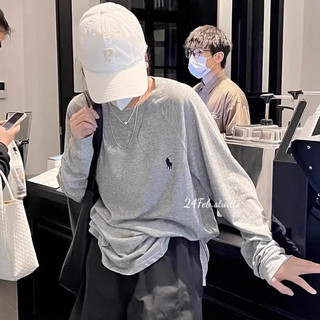 Áo pull nữ dài tay thêu logo ngực basic form rộng phong cách ullzang Hàn Quốc Adorable20ss APN26