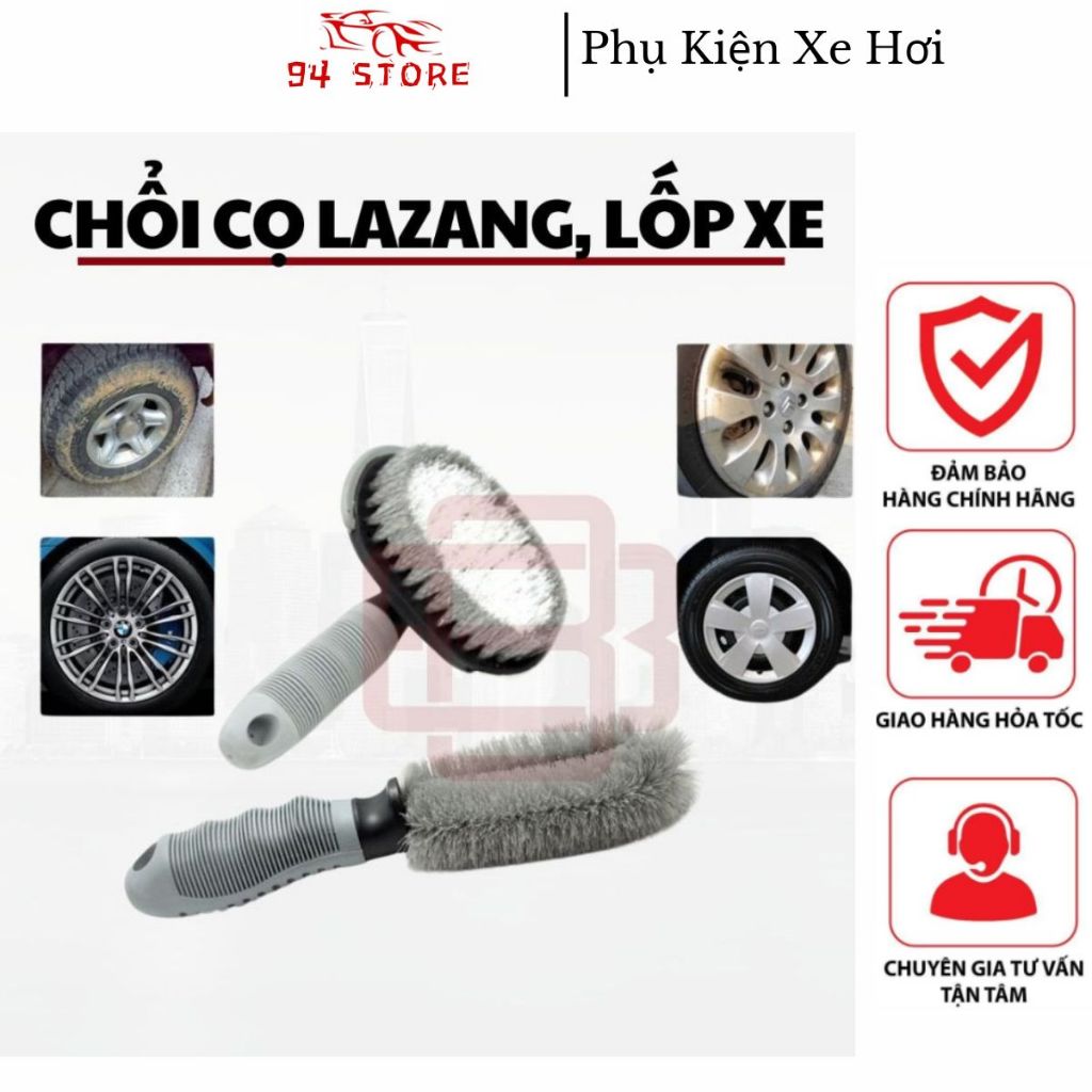 Chổi Cọ Vành Lazang Cọ Lốp Ô Tô Xe Máy - Dụng Cụ Vệ Sinh Chăm Sóc Xe...94Store