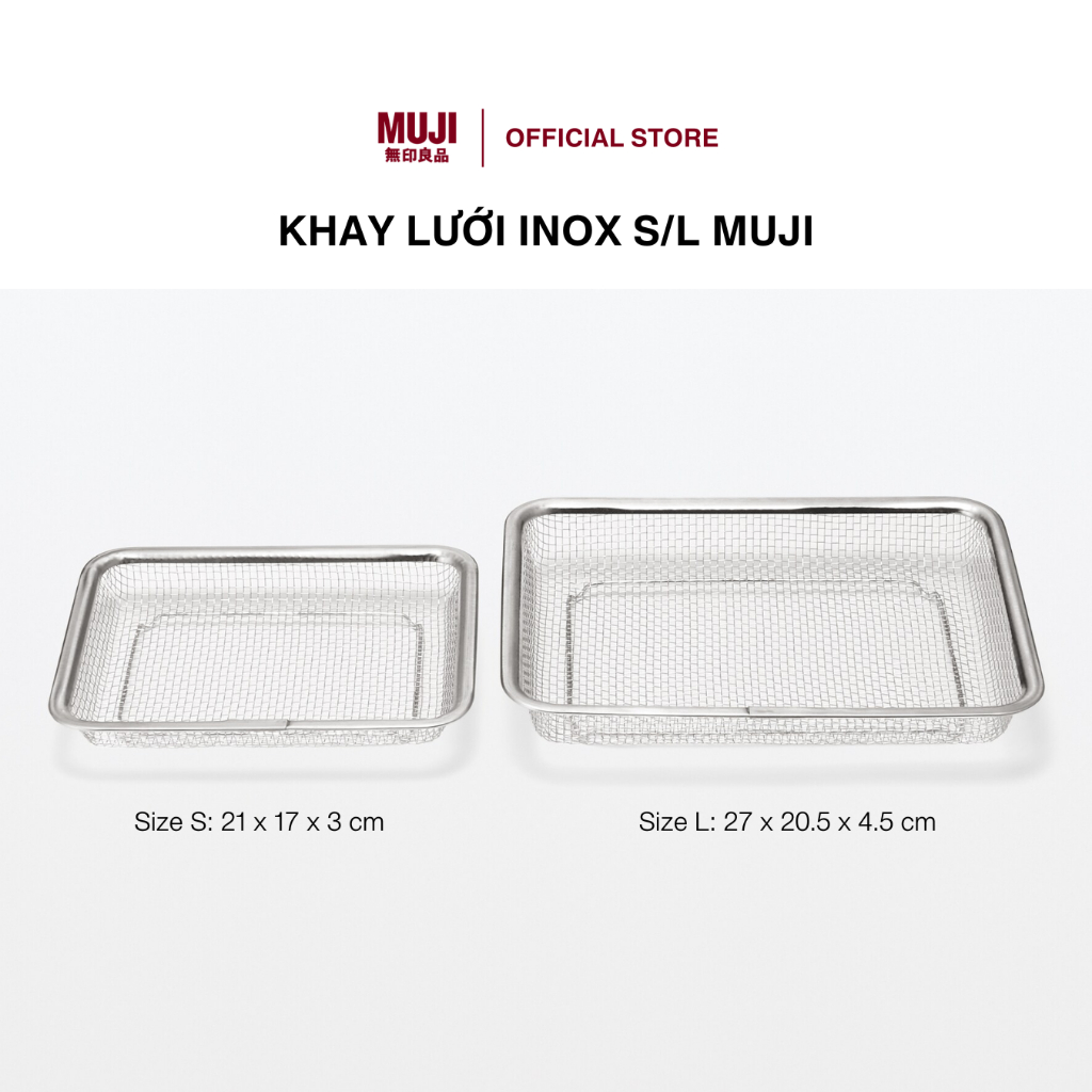 Khay Lưới Inox S/L MUJI