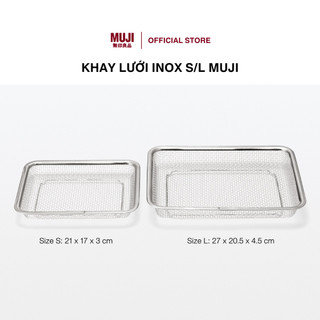 Khay lưới inox s/l muji