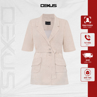 Đầm / váy nữ dáng xuông cổ vest thanh lịch helila dress 𝐃𝐗 𝐃𝐄𝐗𝐔𝐒_dxa70814