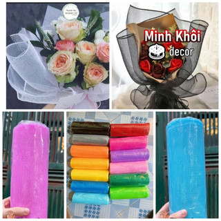Cuộn Lưới Thô, Lưới Cứng Cuộn To 10 mét bó hoa, bọc giỏ trái cây, decor, Hàng loại 1 đa dạng màu sắc