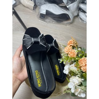Giày nữ búp bê kèm nơ mẫu mới xinh xắn c15