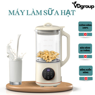 Máy làm sữa hạt 1200 ml cối thủy tinh 6 chế độ nấu đa năng vd.store