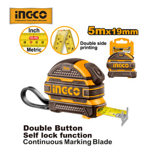 INGCO Thước kéo thép nền vàng HSMT08519/HSMT08525