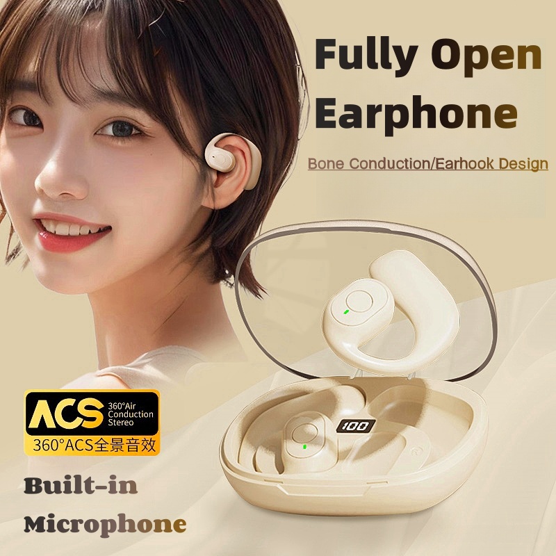 OWS Tai Nghe Mở Tai Không Dây Bluetooth 5.3 Tai Nghe Dẫn Khí Tai Nghe Âm Thanh Bass Tai Nghe Thể Tha