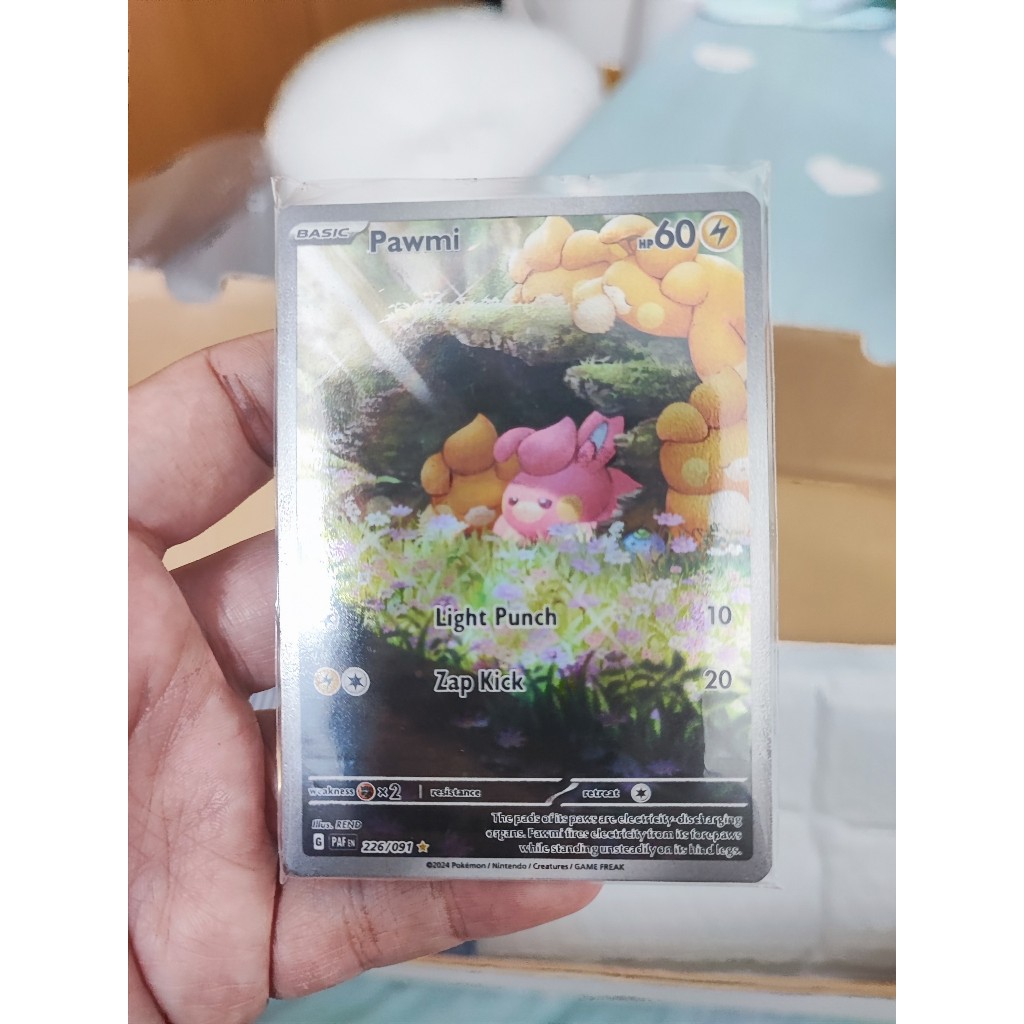 [Yugioh Funny Shop] 1 lá thẻ bài POKEMON Pawmi - 226/091 - Illustration Rare