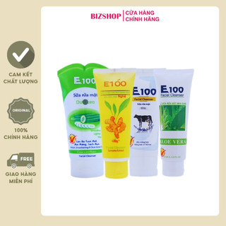 Sữa rửa mặt nha đam, nghệ, dưa leo, sữa bò E100 chính hãng 100ml