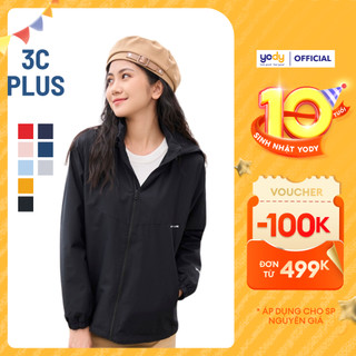 Áo gió nữ YODY 3C PLUS 2 lớp cao cấp khoác nhẹ chống thấm nước, cản gió chống bụi NAK21 AKN5040