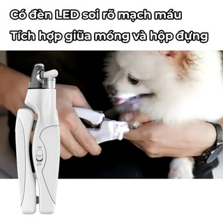 Kìm cắt móng cho thú cưng có tích hợp đèn LED, Dụng cụ cắt móng chuyên dụng cho thú cưng - KYP