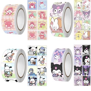 Cuộn 500 sticker khen thưởng hoạt hình ngộ nghĩnh, tem dán sticker.