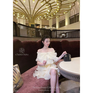 Đầm nơ bèo tầng chouchou