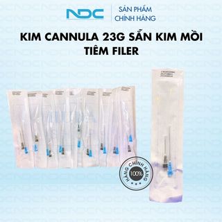 Kim canula 23G sẵn kim mồi tiêm Filer