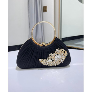 Túi xách nữ dự tiệc kim sa lấp lánh quai kiềng làm sui sang trọng 061 - ảnh thật