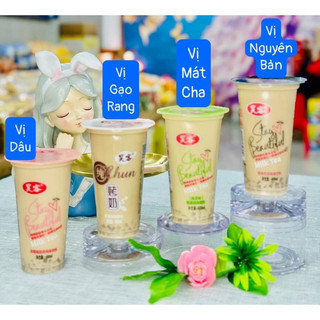 Trà sữa Đài Loan pha sẵn kèm thạch uống liền cốc 400ml