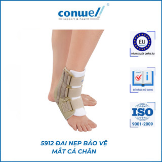 Đai bảo vệ mắt cá chân - Nẹp cổ chân hỗ trợ ổn định mắt cá chân, giảm sưng chính hãng Conwell 5912