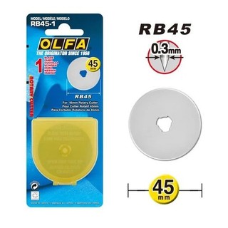 1 lưỡi dao cắt tròn 45mm olfa rb45-1