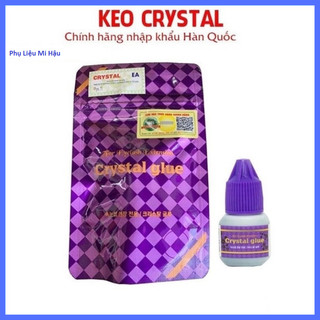 [ Chính Hãng ] Keo Crystal Glue_Keo Tím Dùng Nối Mi Classic,Tạo Fan,Nối Volume Khô 2-3s Bền 5-6 Tuần ít Cay_Keo Nối Mi