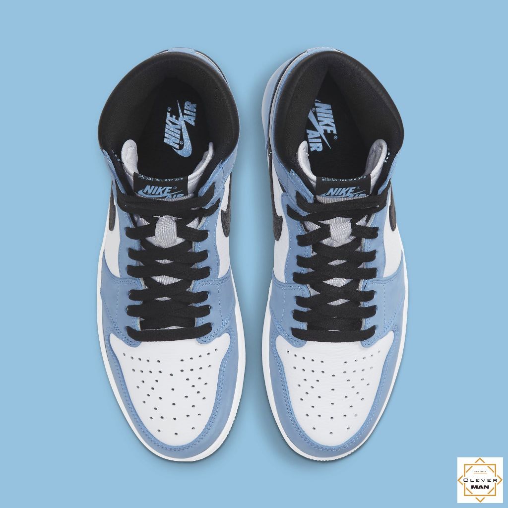 Giày Thể Thao Air Jordan 1 High University Blue Xanh Dương Trắng Cao Cổ