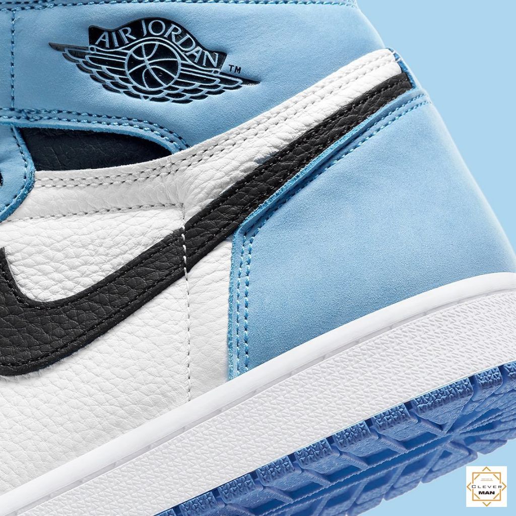 Giày Thể Thao Air Jordan 1 High University Blue Xanh Dương Trắng Cao Cổ