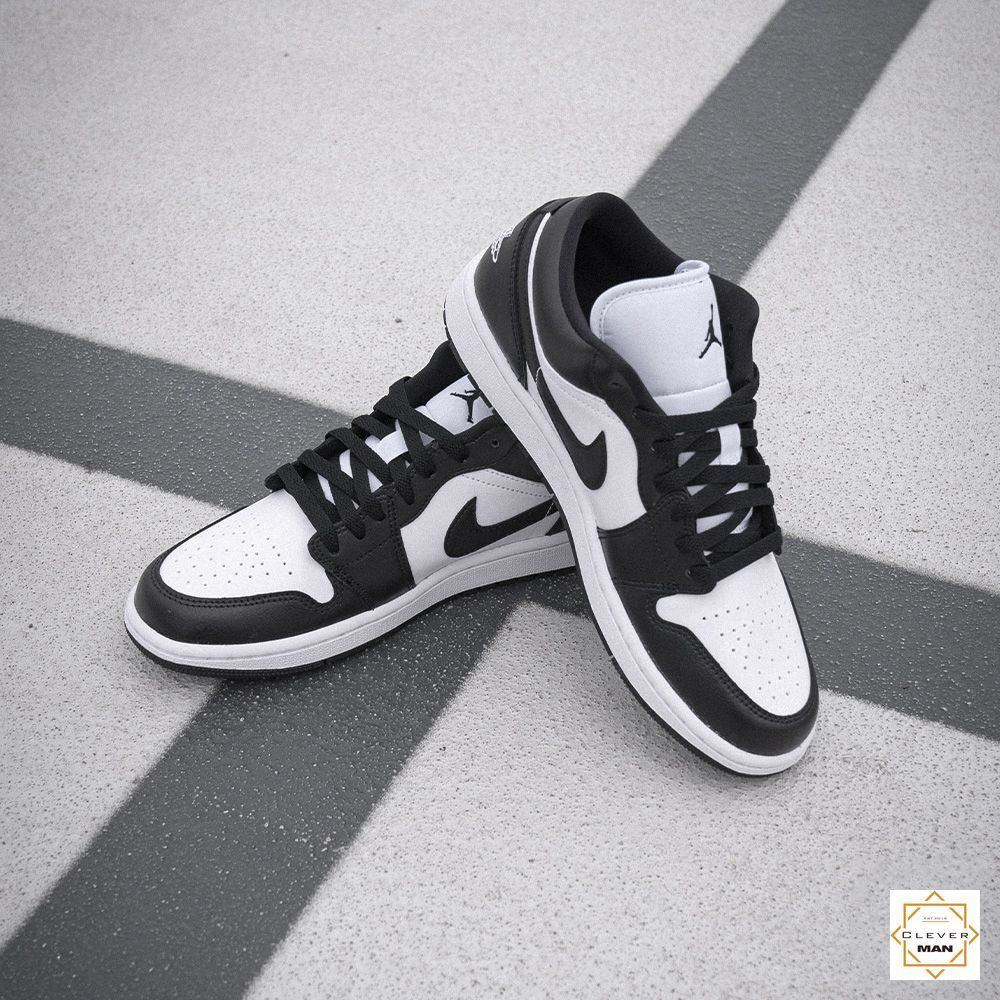 Giày Thể Thao Air Jordan 1 Low Panda Đen Trắng Cho Cả Nam Và Nữ Clever Man Store