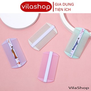 Lược chải tóc, lược nhựa 2 đầu chất liệu nhựa abs bóng màu sắc đa dạng