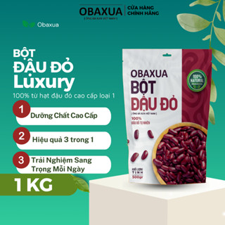 [ 1 Ký ] Bột Đậu Đỏ Obaxua -Tắm Trắng Da Tẩy Tế Bào Chết Mặt Và Body
