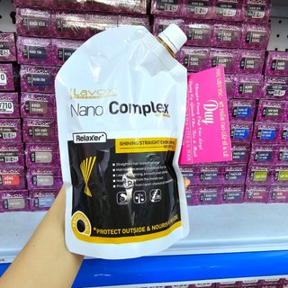 Thuốc duỗi tóc phủ bóng thế hệ mới lavox nano complex 500ml chỉ với 1 bước khồng cần kem dập