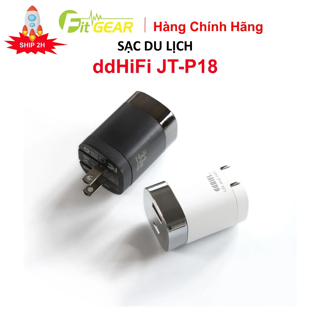 Bộ Sạc Du Lịch, Sạc Nhanh ddhifi JT-P18 Chính Hãng