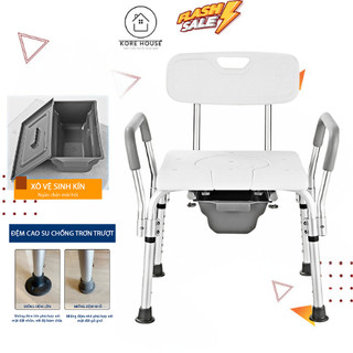 Ghế bô gấp gọn chống trượt cao cấp- ghế bô vệ sinh chắc chắn điều chỉnh độ cao cao cấp Kore House